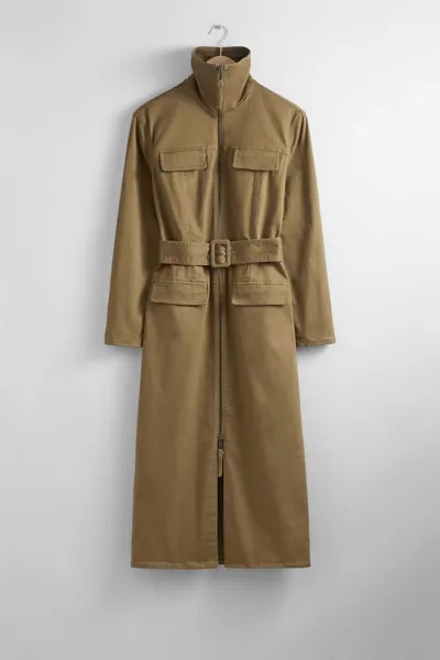 Платье & Other Stories Belted Utility Midi, темно-бежевый