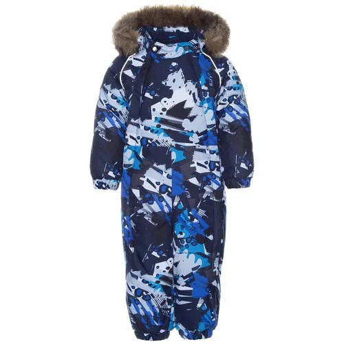 Комбинезон зимний Huppa Keira 31920030-92886 92886, navy pattern, размер 74
