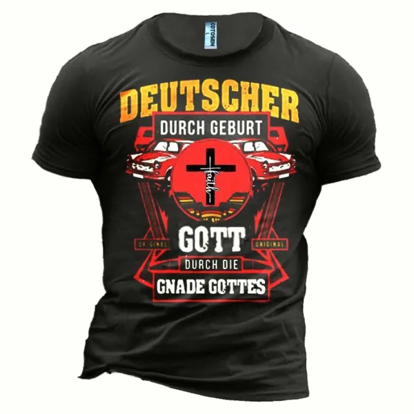 Мужская хлопковая футболка с принтом God's Created из Германии
