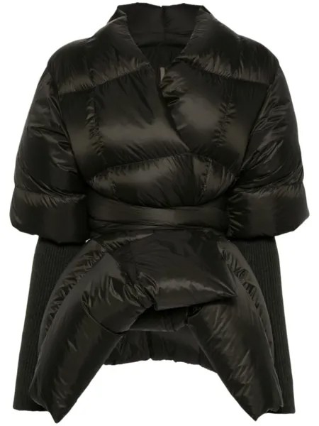 Rick Owens куртка-пуховик Batwing, зеленый