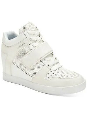 CALVIN KLEIN Женские белые кроссовки на платформе 1/2 дюйма Frances Wedge Athletic Sneakers 7 M