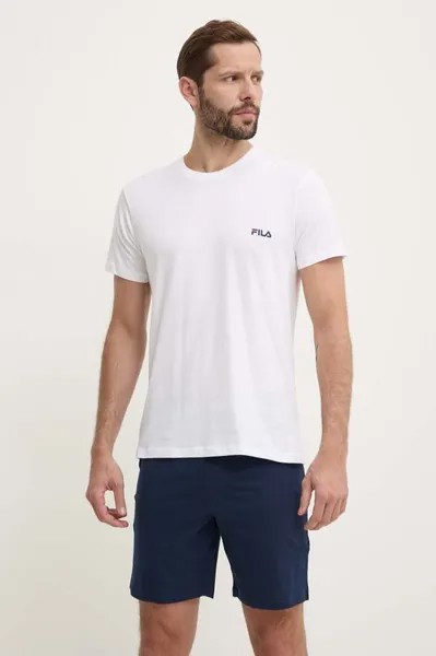 Хлопковая пижама Fila, белый