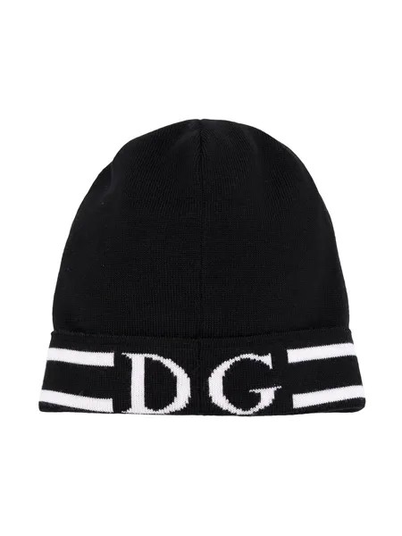 Dolce & Gabbana Kids вязаная шапка бини DG
