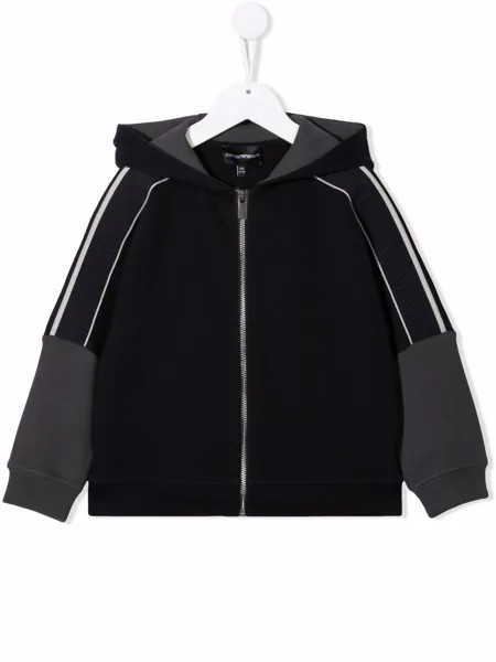 Emporio Armani Kids куртка на молнии с капюшоном