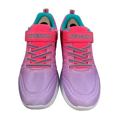 Skechers Girls Lace Up with Strap Sweet Slip On Sneaker (розовый/мульти, 2)