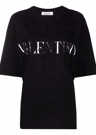 Valentino футболка с кружевом