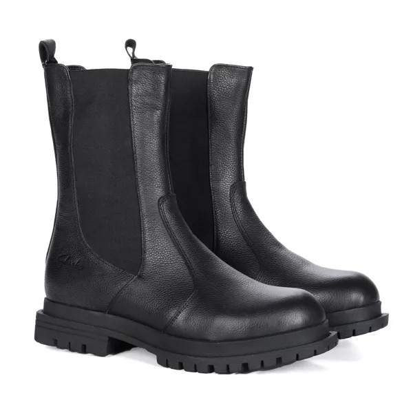 Ботинки женские Clarks 3720 черные 36 EU