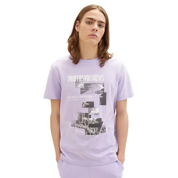 Футболка Tom Tailor Printed 1037079 T-shirt, фиолетовый