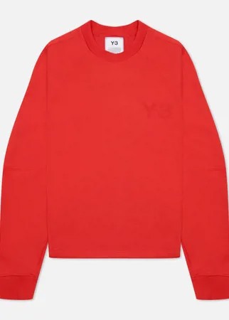 Женская толстовка Y-3 Classic Chest Logo Crew Neck, цвет красный, размер S