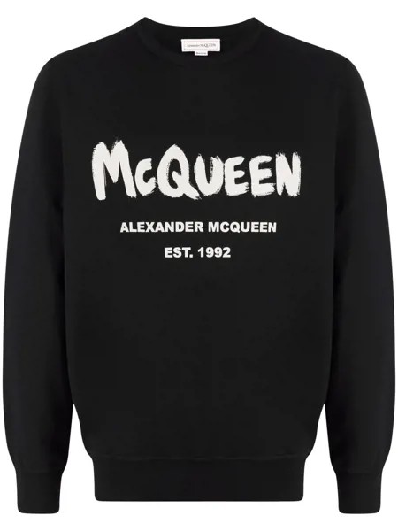 Alexander McQueen толстовка с принтом граффити