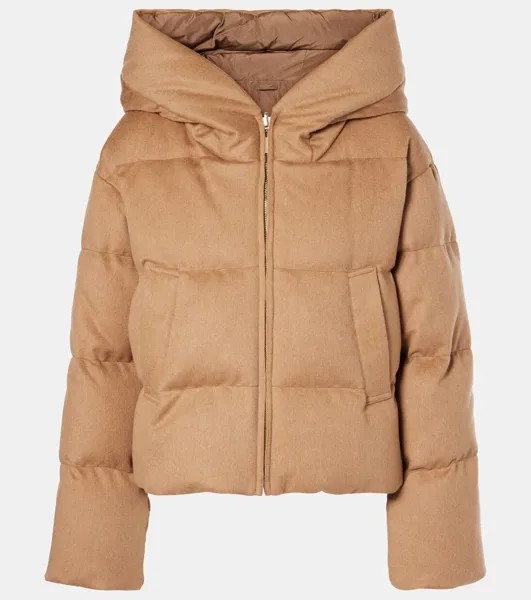 Пуховик из верблюжьей шерсти Cube Dalia Max Mara, цвет cammello
