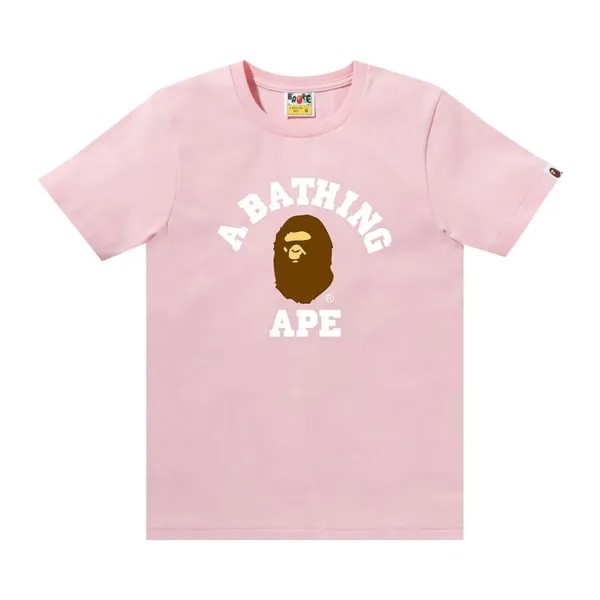 Футболка BAPE College Tee, розовый