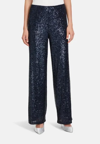 Брюки из ткани Betty & Co, цвет navy blue