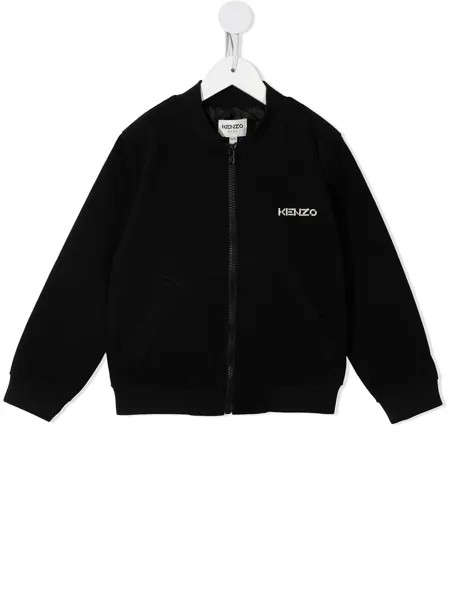 Kenzo Kids куртка с вышитым логотипом