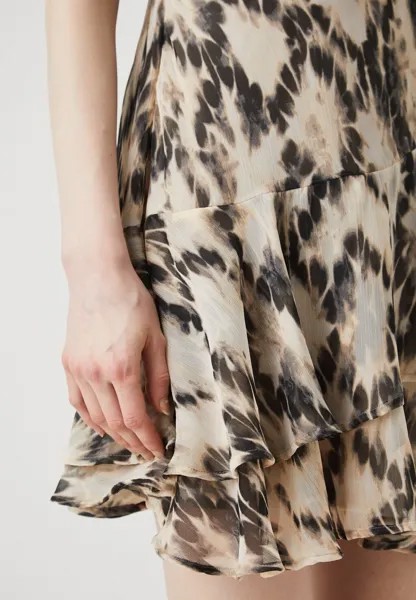 Дневное платье Onlelena Life Short Wrap Dress Only, черное