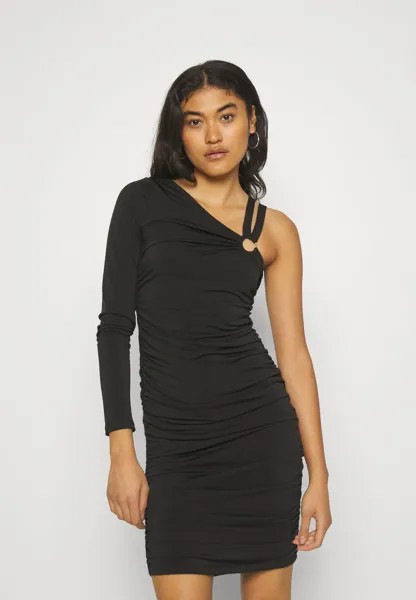Платье из джерси VMKIARA ONE SHOULDER SHORT DRESS Vero Moda, черный