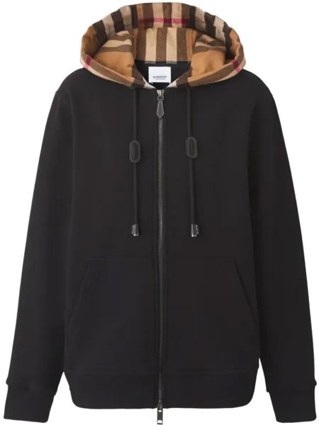 Burberry худи в клетку, черный