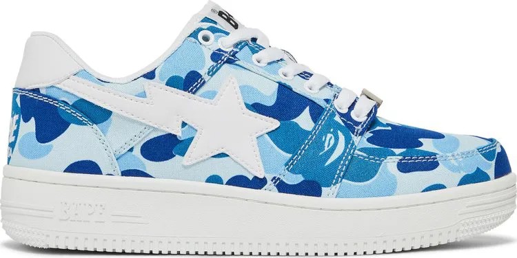 Кроссовки Bapesta Low 20th Anniversary - Blue ABC Camo, синий