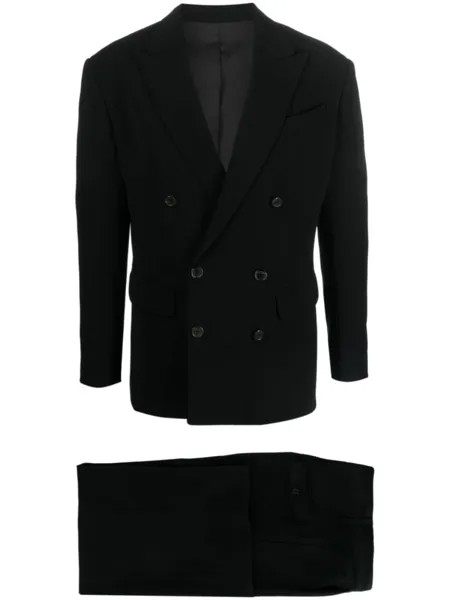 Костюм с двубортным пиджаком Dsquared2, черный