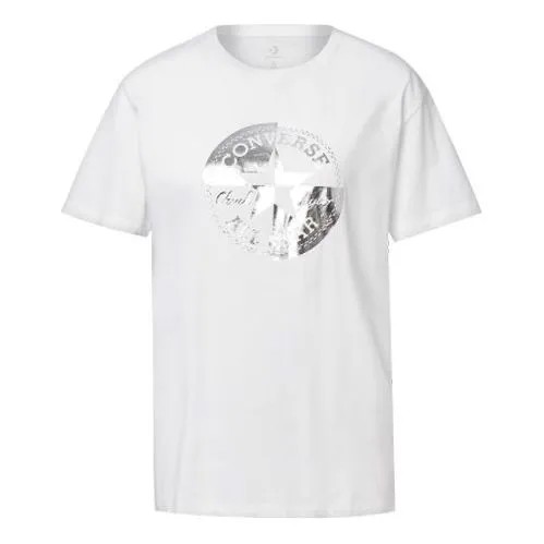 Футболка (WMNS) Converse Printing Casual Short Sleeve Round Neck White, белый