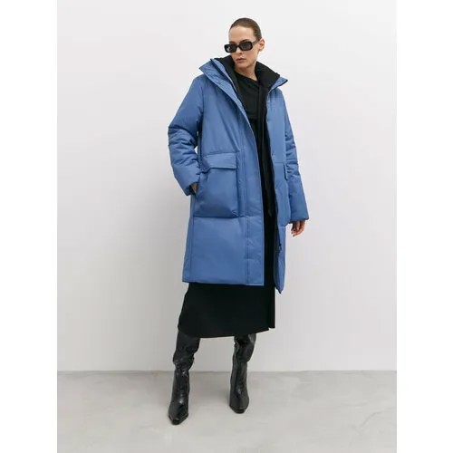 Куртка  GATE31 Нант стёганая с высоким воротником, размер L, синий