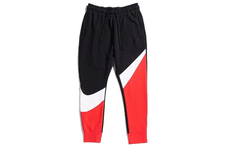 Мужские трикотажные спортивные штаны Nike, цвет Black/Red