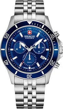 Швейцарские наручные  мужские часы Swiss military hanowa 06-5331.04.003. Коллекция Flagship Chrono II