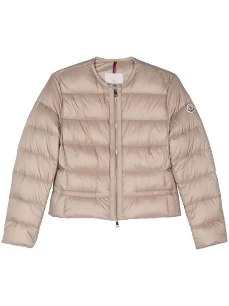 Moncler стеганый пуховик Laurine, нейтральный цвет
