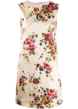 Dolce & Gabbana Pre-Owned платье-трапеция с цветочным принтом