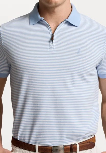 Рубашка поло CUSTOM SLIM FIT STRETCH MESH POLO SHIRT Ralph Lauren, светло-голубой