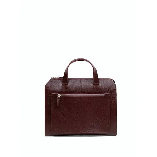 Женская кожаная сумка тоут бордовая A018 burgundy grain