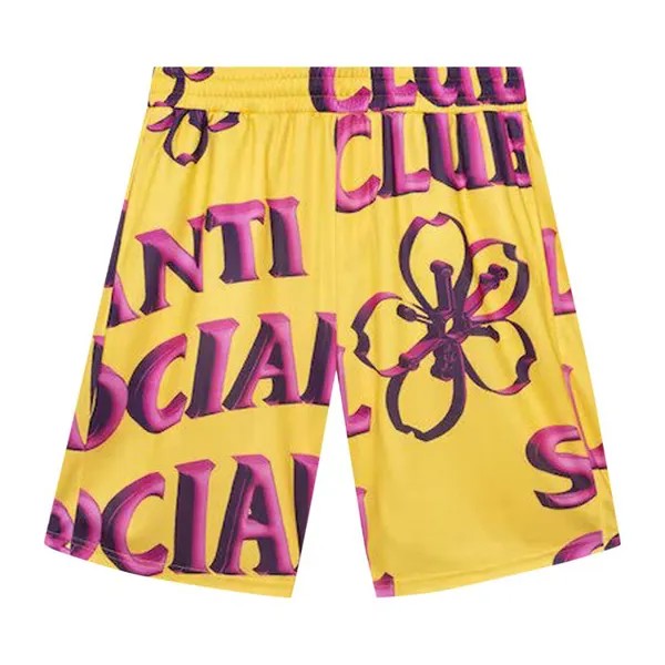 Шорты Anti Social Social Club Coral Crush Mesh Bored 'Yellow', желтый