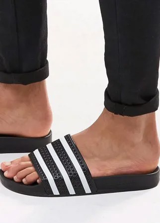 Черные шлепанцы adidas Originals Adilette 280647-Черный
