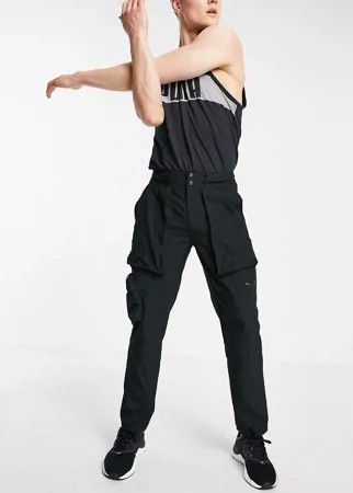 Черные спортивные зауженные книзу джоггеры Puma Training First Mile Ultility-Черный цвет