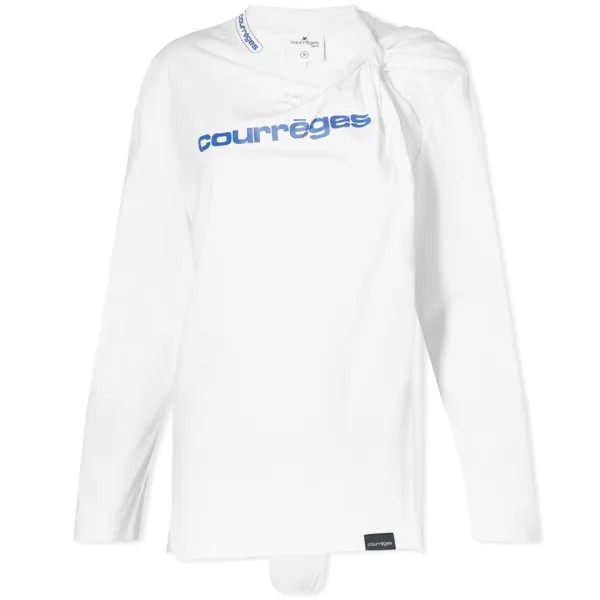 Боди из одинарного трикотажа Courrèges, белый