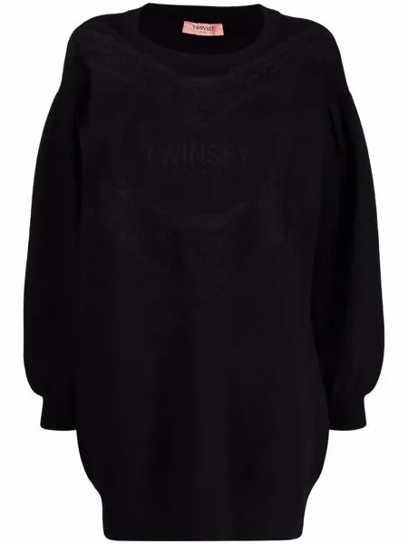 TWINSET платье-толстовка с логотипом
