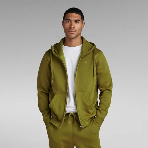 Толстовка G-Star D16122-C235 Premium Core Full Zip, зеленый