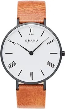 Fashion наручные  мужские часы Obaku V283GXBWRZ-DIB. Коллекция Leather