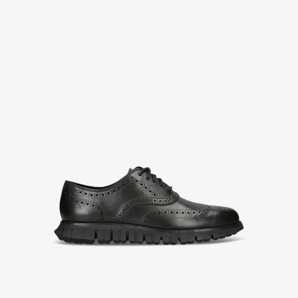 Zerøgrand кожаные оксфорды wingtip Cole Haan, черный