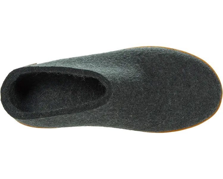 Слипперы Wool Slip-On Rubber Outsole Glerups, лесная