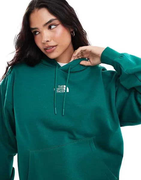 Зеленая толстовка с логотипом The North Face Essential
