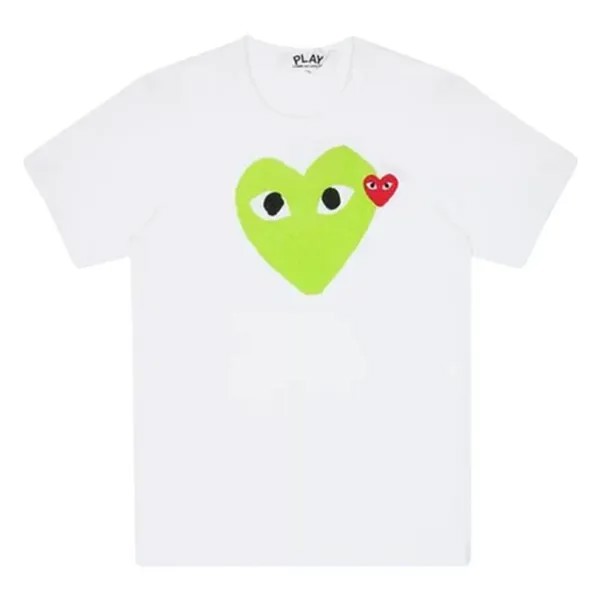 Футболка Comme Des Garçons Play Heart Logo, белый