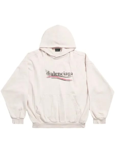 Balenciaga худи Political Stencil, белый