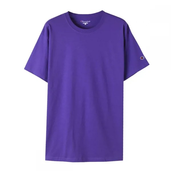 CHAMPION Однотонная футболка с короткими рукавами | Фиолетовый T425-ПУРПУРНЫЙ