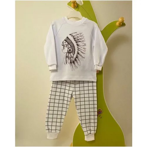 Пижама Маленький принц, брюки, размер 110, белый