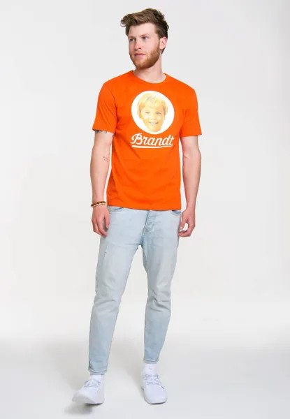 Футболка с принтом LOGOSHIRT, цвет orange