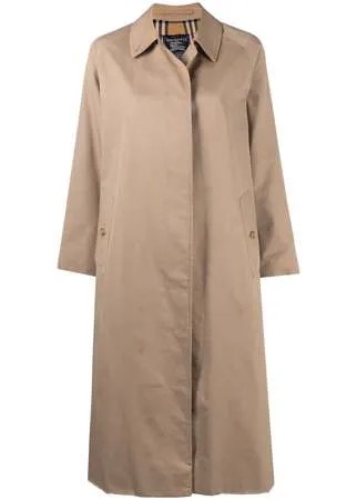 Burberry Pre-Owned расклешенное пальто длины миди