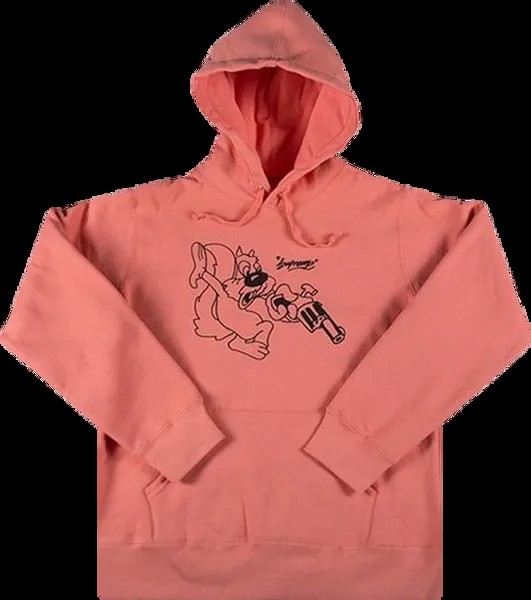 Толстовка Supreme Lee Hooded Sweatshirt 'Coral', оранжевый