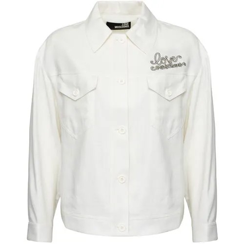 Куртка LOVE MOSCHINO, размер 46, белый
