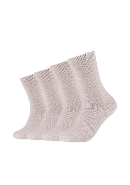 Носки Skechers 4 шт warm & cozy, цвет almost mauve mouliné